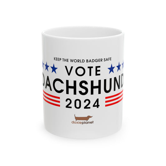 Vote Dachshund mug