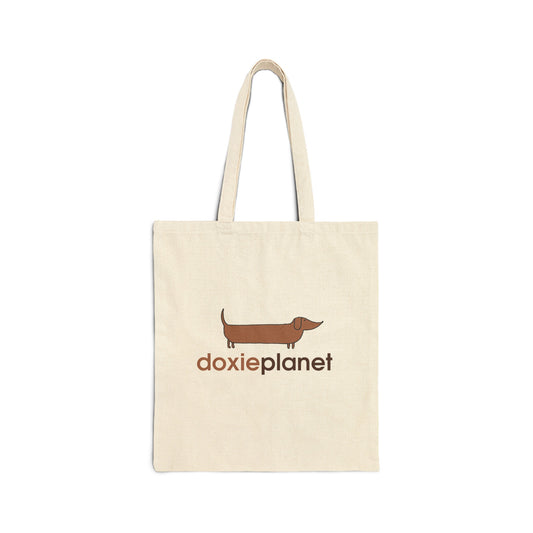 Doxie Planet Canvas Tote Bag